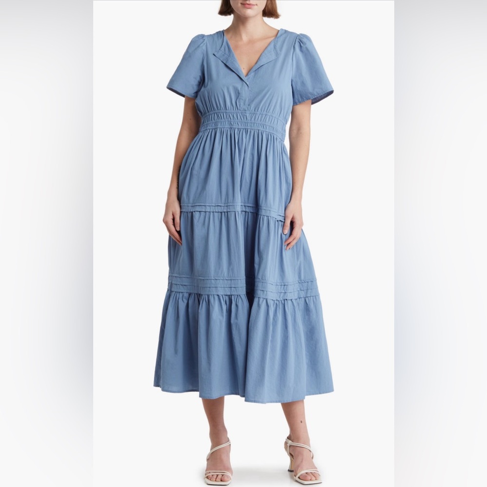 Maxi Cottage Boho Prairie Dress  Cotton NEW